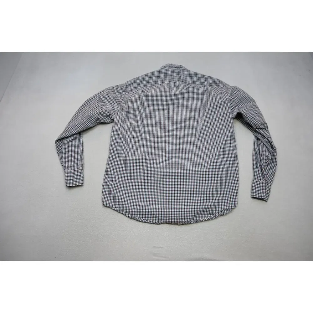 J Crew Dress Shirt Classic Fit Casual Plaid Button Up Long Sleeve‎ Mens XL